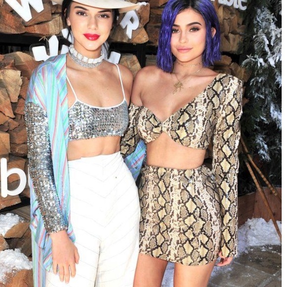 Kylie Jenner Inspired Two Piece Skirt Set - Picture 3 of 4